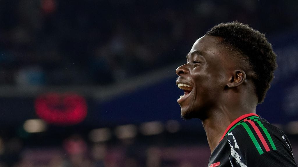 Bukayo Saka alusti kaksi maalia ja viimeisteli pilkulta viidennen.