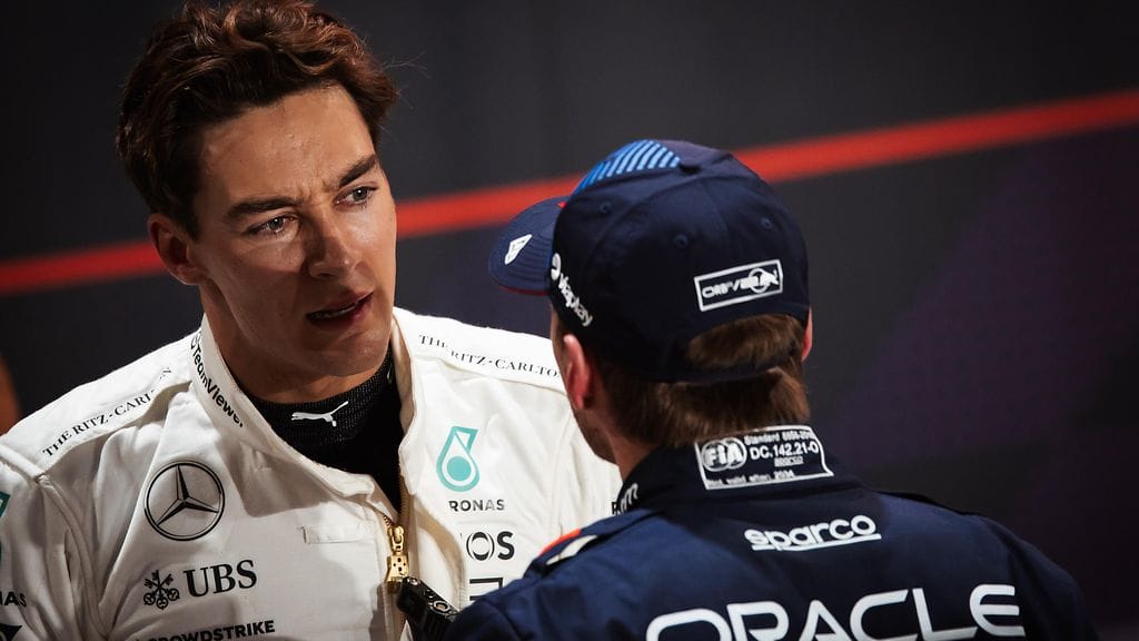 Max Verstappenilla oli asiaa George Russellille Qatarin GP:n aika-ajon jälkeisistä tapahtumista.