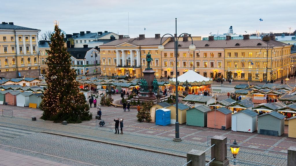 CNN valitsi Helsingin joulumarkkinat maailman parhaimpien listaan. Kuvassa kyseiset Tuomaan markkinat 2017, Helsinki.
