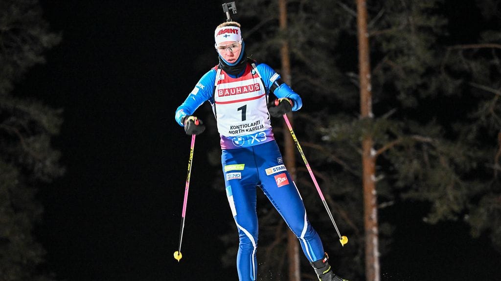 Suvi Minkkinen avasi henkilökohtaisen maailmancup-kauden upeasti Kontiolahdella.