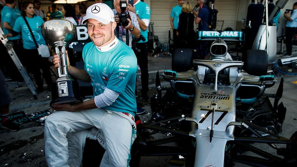 Valtteri Bottas saavutti paljon menestystä Mercedes-vuosinaan.