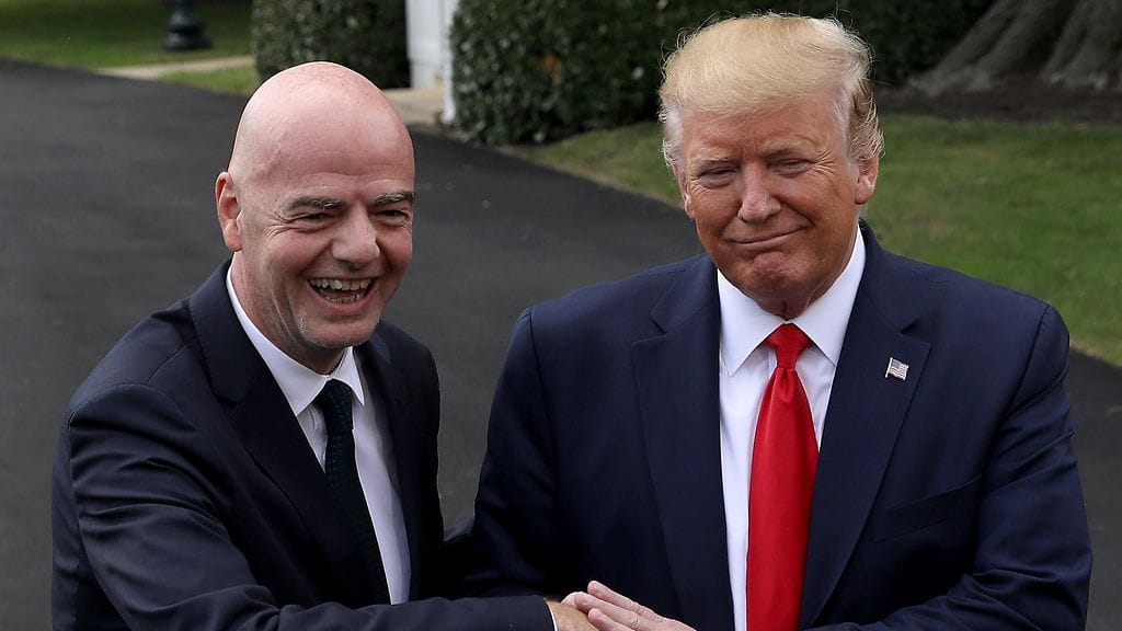 Gianni Infantino ja Donald Trump.