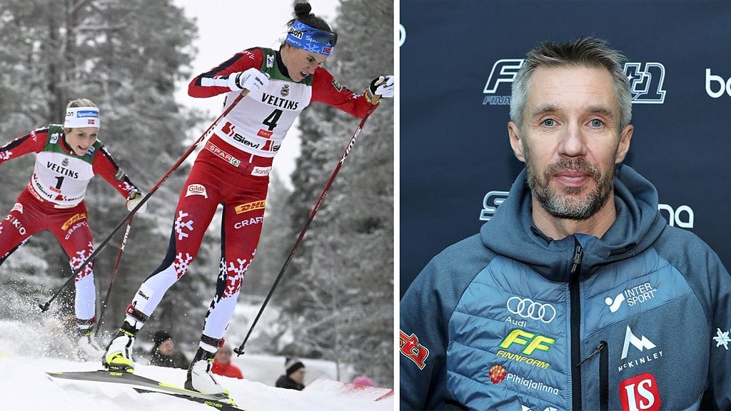 Therese Johaug (vas.) ja Heidi Weng olivat Lillehammerin kaksi parasta perjantaina.