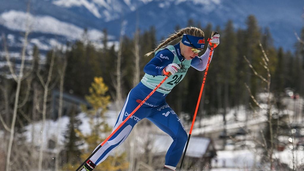 Jasmi Joensuu sivakoi vapaan sprintin karsinnassa toiseksi.