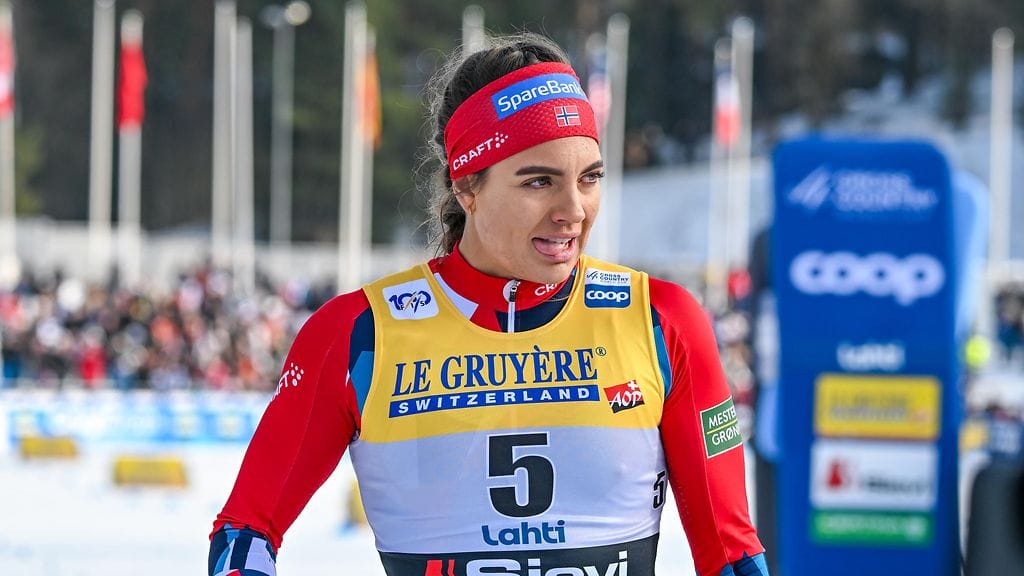 Kristine Stavås Skistadin kauden avauskisa päättyi pettymykseen. Arkistokuva.