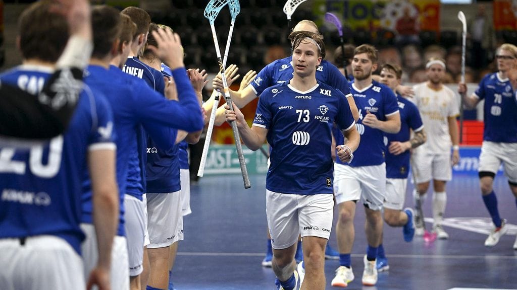 Justus Kainulainen teki kaksi maalia Latviaa vastaan.