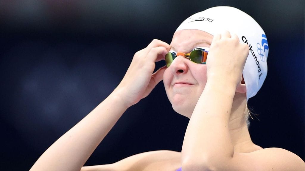 MM-kisoihin päässyt Evgenija Tshikunova kuvattuna Tokion olympialaisissa heinäkuussa 2021.