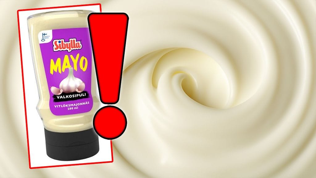 Valkosipulimajoneesissa havaittiin makuvirhe ja säilyvyysongelmia.