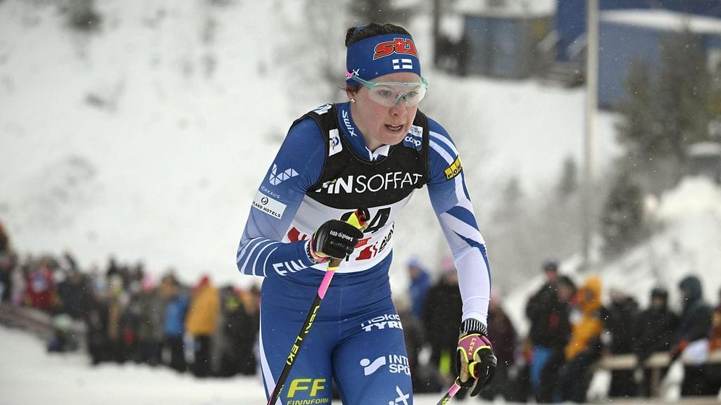 Therese Johaug ylsi hienosti toiseksi Davosissa.