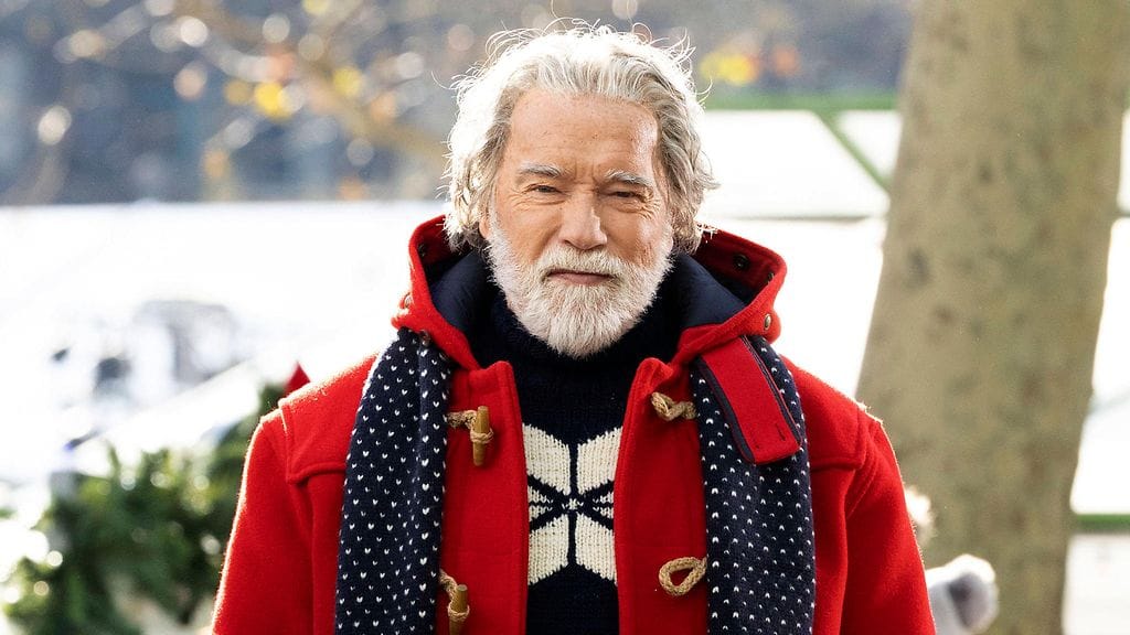 Arnold Schwarzenegger on vaikuttava joulupukki.