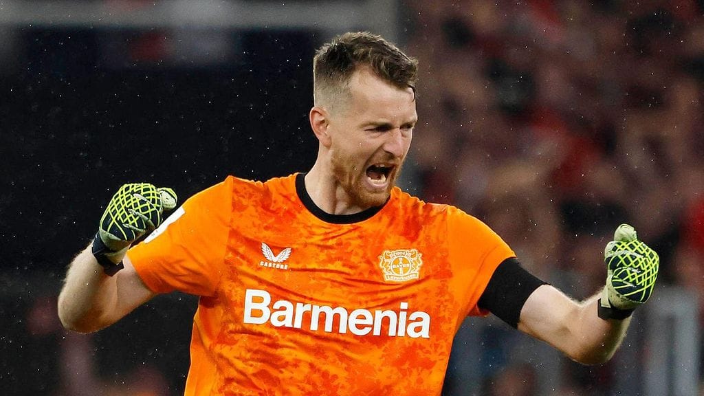 Lukas Hradecky ei ole maistanut tappiota enää pitkään aikaan Bundesliigassa.