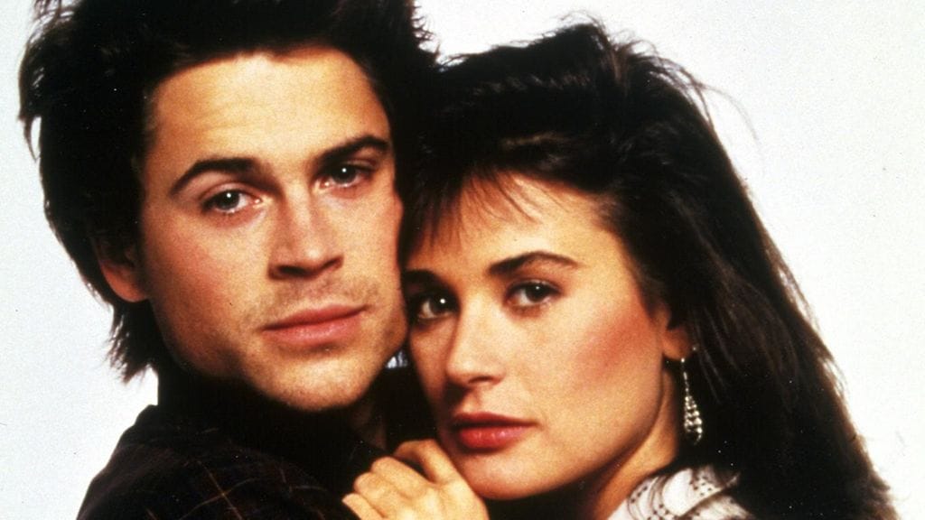 Rob Lowe ja Demi Moore nähtiin vuonna 1986 Muuten - se viimeöinen -elokuvassa.