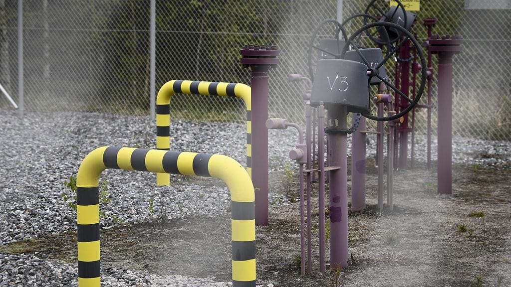 Suomen kaasun siirtoverkkoyhtiö Gasgridin kaasuverkoston kaasuasema Nummelassa Vihdissä 20. toukokuuta 2022. Kuvituskuva.