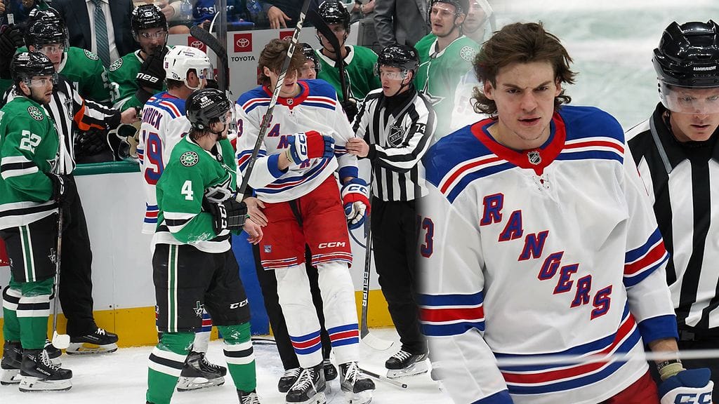 Matt Rempe lensi suihkuun törkytaklauksen jälkeen.