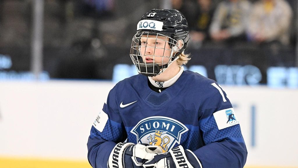 Konsta Helenius, 18, on yksi Nuorten Leijonien kirkkaimpia tähtiä.
