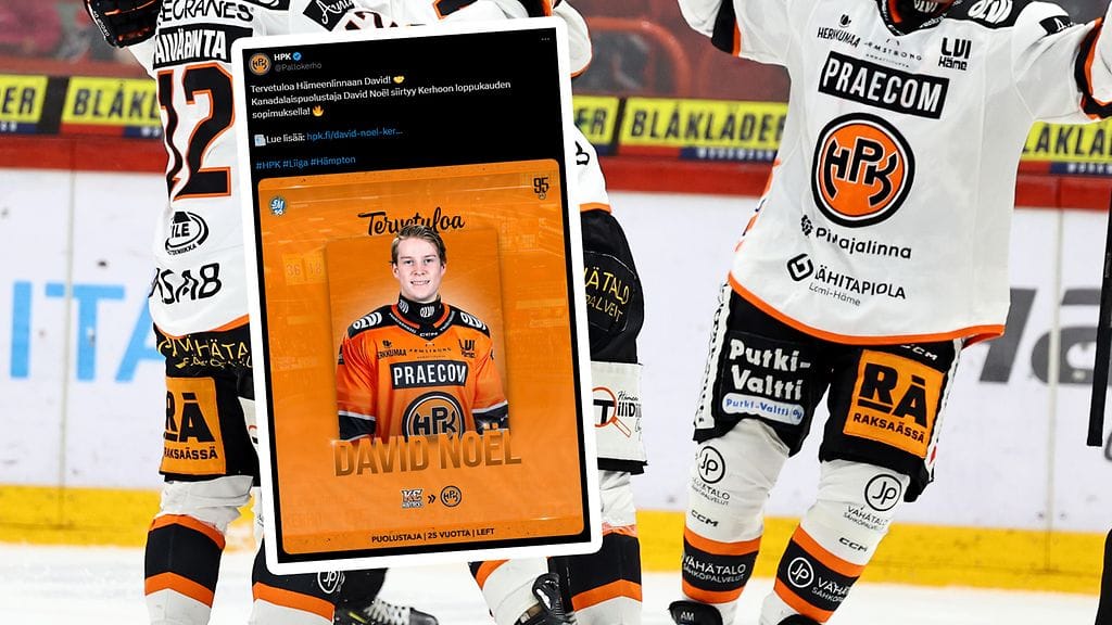 David Noel pelaa HPK:ssa loppukauden.