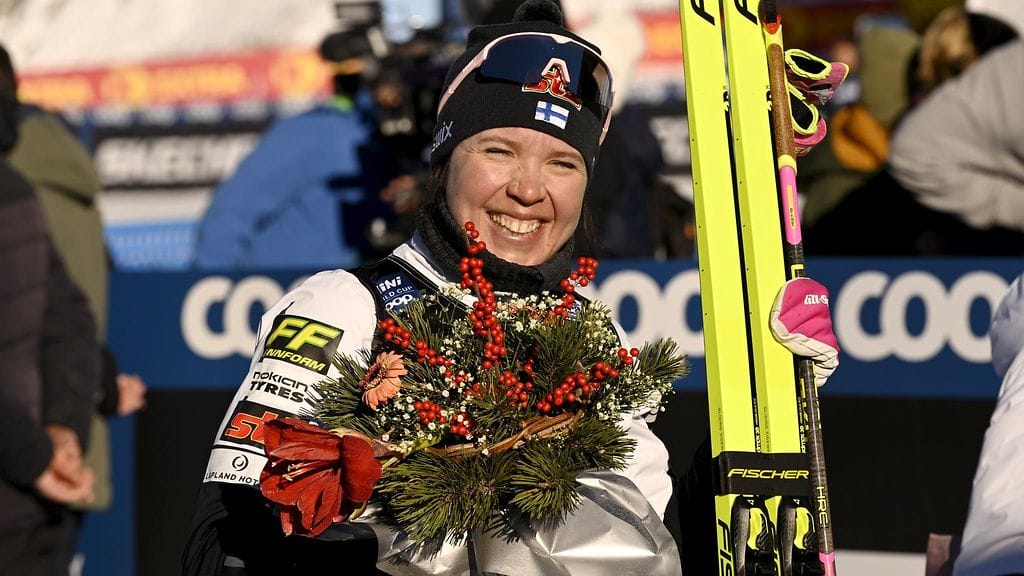 Kerttu Niskanen on Tour de Skin kokonaistilanteessa kolmantena.