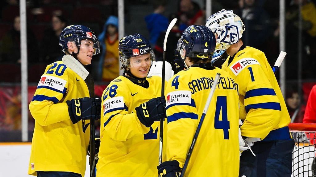 Ruotsi kaatoi Latvian alle 20-vuotiaiden MM-kisojen puolivälierissä maalein 3–2.