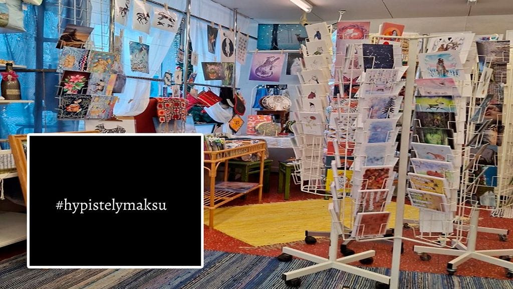 Käsityöläispuoti halusi kampanjallaan nostaa esiin pienten kivijalkayrittäjien tilanteen.