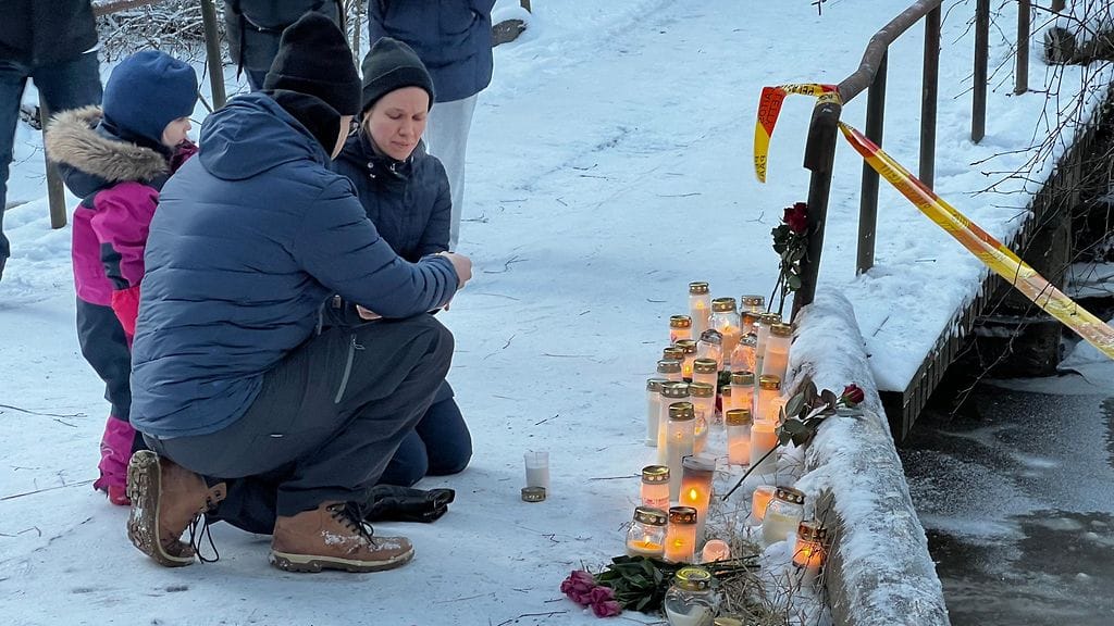 OMA Klaukkala turmapaikka 5.1.2024 Liisa-Maria Soronen ja perhe