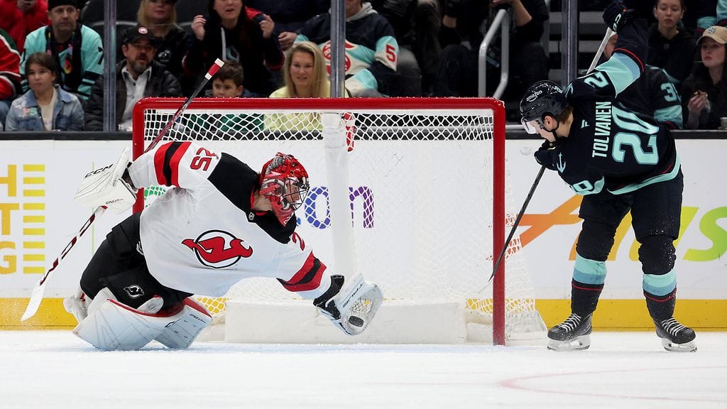 Eeli Tolvanen ei onnistunut avopaikasta Devilsiä vastaan.