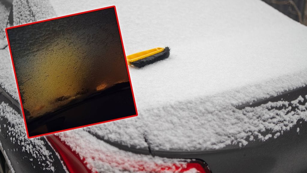 Auton ikkunasta oli mahdoton nähdä läpi, vaikka kuljettaja niin väitti pystyvänsä tekemään. Taustalla kuvituskuva.