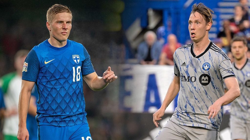 Jere Uronen ja Lassi Lappalainen vaihtavat seuraa.