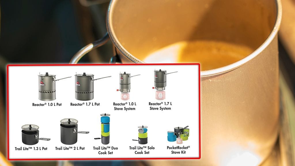 Retkikeittimien kattiloita vedetään myynnistä. Taustalla kuvituskuva.