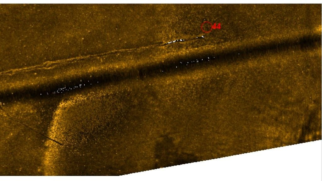 Ankkurin putoamiskohta Rajavartiolaitos