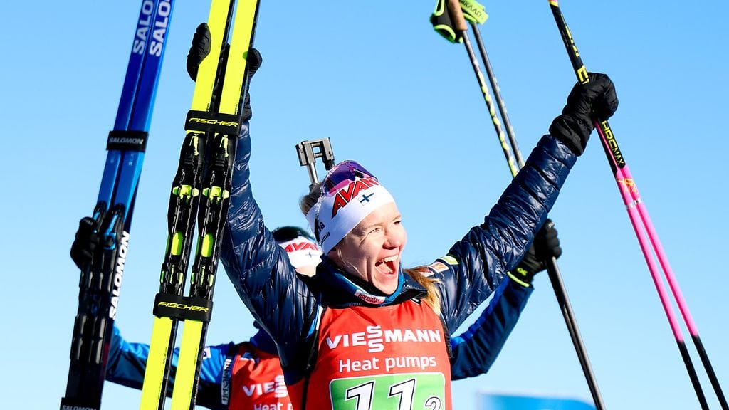 Suvi Minkkinen on noussut kokonaiskilpailussa jo kärjen tuntumaan.