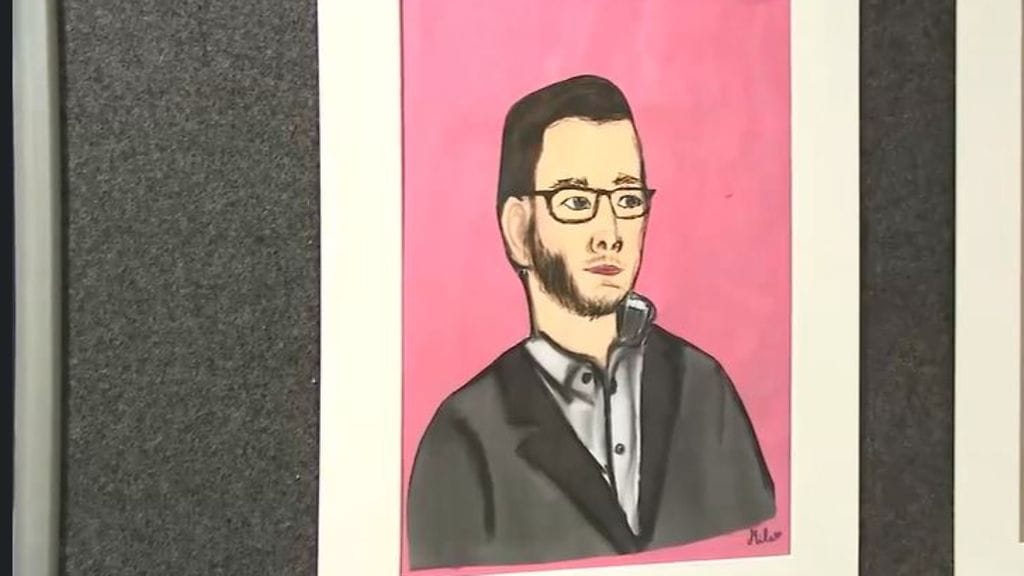 Kuvataidekoululaisen muotokuva kansanedustaja Eerikki Viljasesta