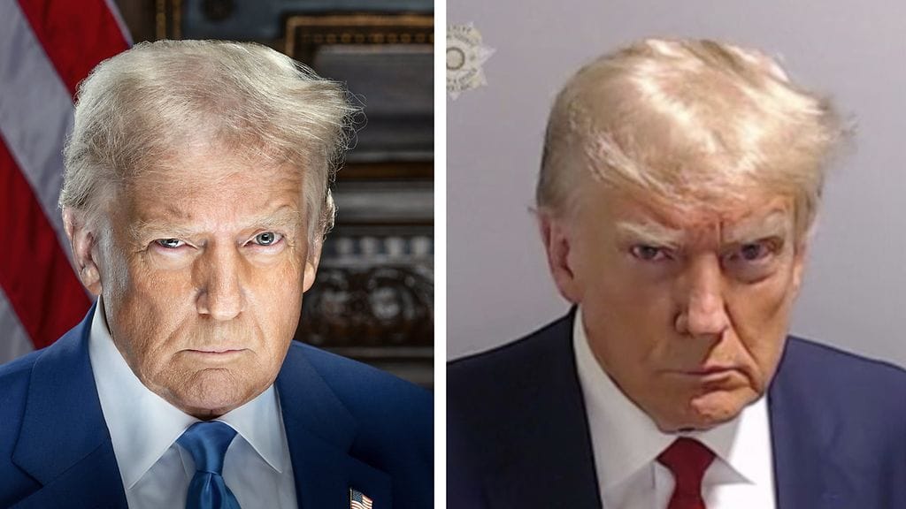 Ilme ja kuvakulma muotokuvassa ja pidätyskuvassa ovat identtiset.