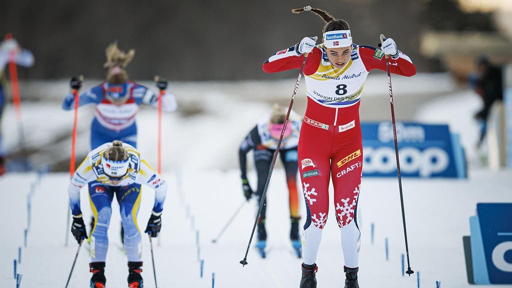 Kristine Stavås Skistad otti vakuuttavan voiton paluukisassaan.