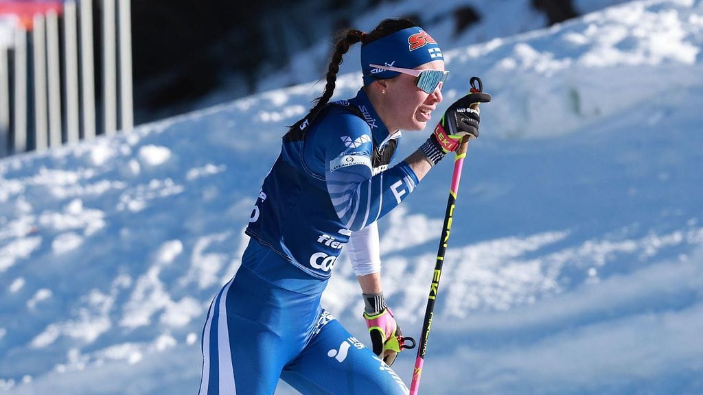 Kerttu Niskanen hiihti kuudenneksi Les Rousses'n yhteislähtökilpailussa.