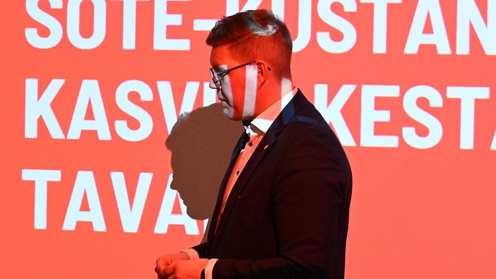 SDP:n puheenjohtaja Antti Lindtman 13. tammikuuta.