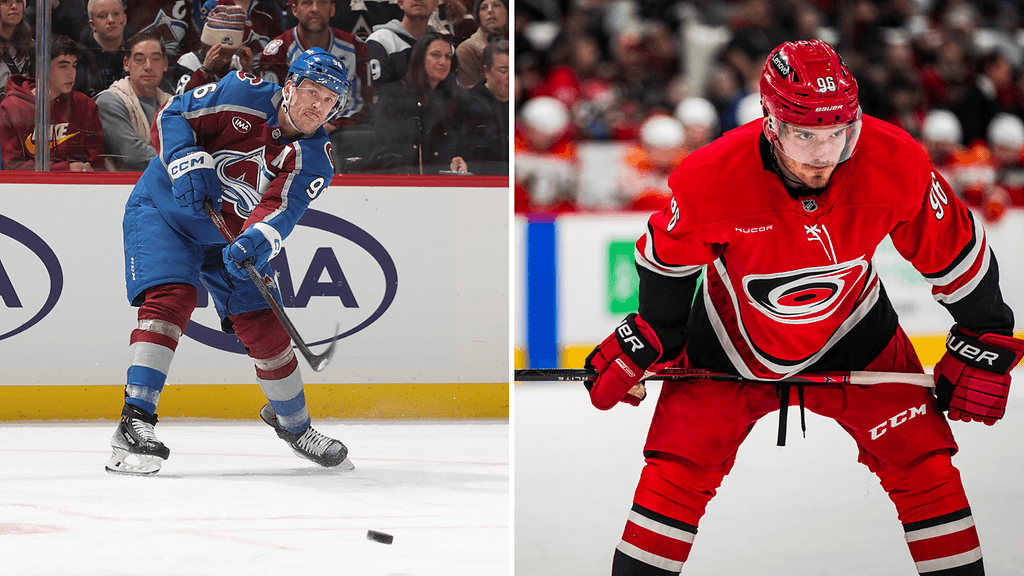 Mikko Rantanen ja Jack Roslovic ovat nykyään joukkuetovereita.