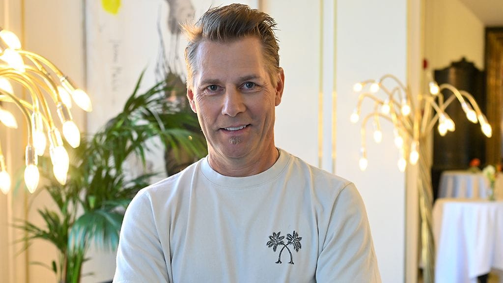 Harri Syrjänen Petolliset-ohjelman pressitilaisuudessa vuonna 2024.