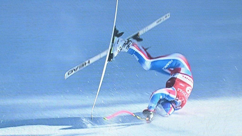 Alexis Pinturault laski perjantaina rajusti ulos maailmancupin supersuurpujottelussa Kitzbühelissä.