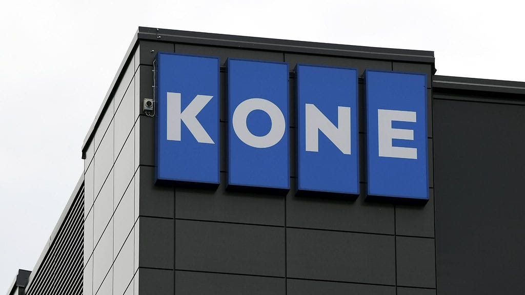 Koneen logo kuvattuna vuonna 2019.