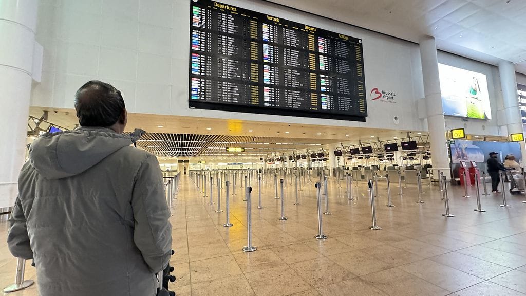 Arkistokuva Brysselin lentokentältä.