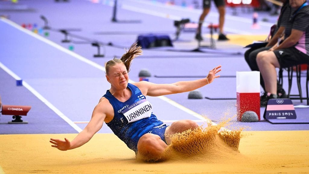 Saga Vanninen hyppäsi Tallinnassa pituusennätyksensä 648. Arkistokuva.