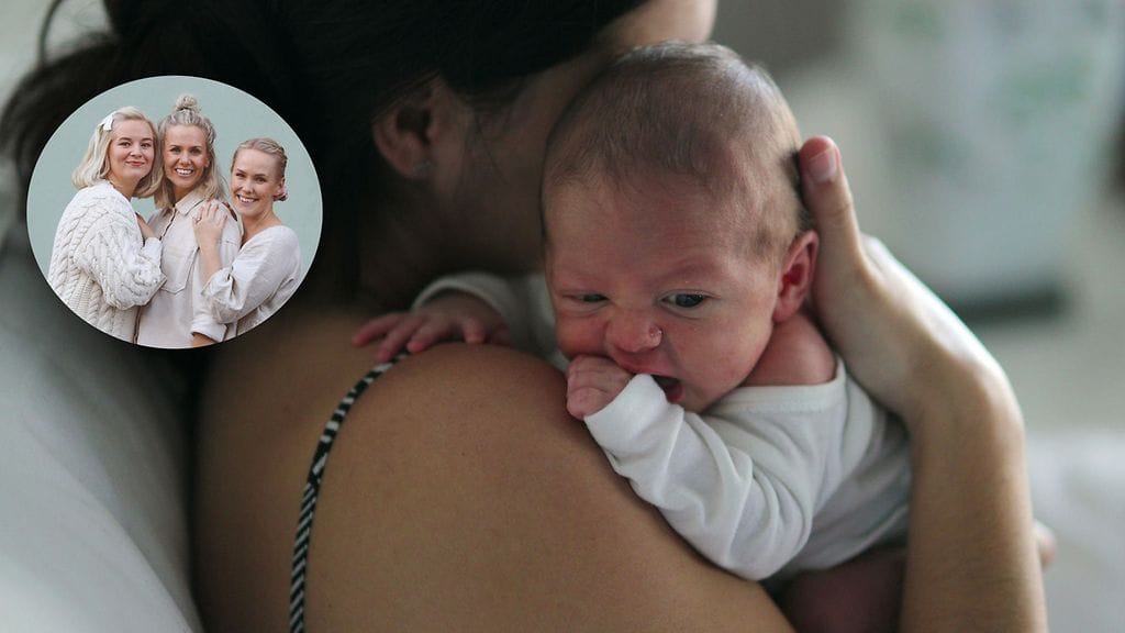 Pikkukuvassa Vauvan unen arvoitus -teoksen kirjoittaneet Reetta Isotalus, Tiia Finne ja Sofia Berg.