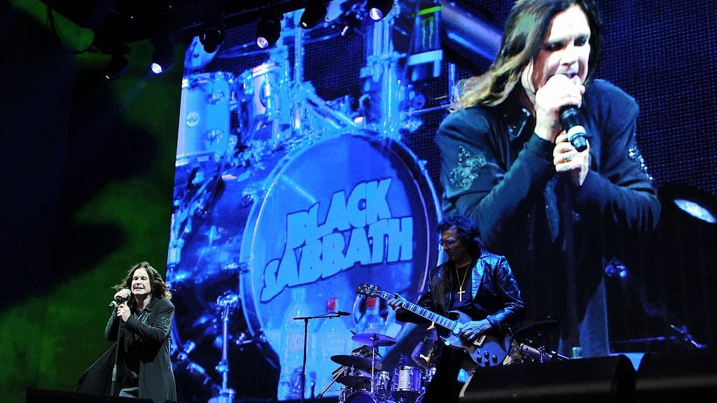 Black Sabbath konsertoimassa Lontoon Hyde Parkissa heinäkuussa 2014