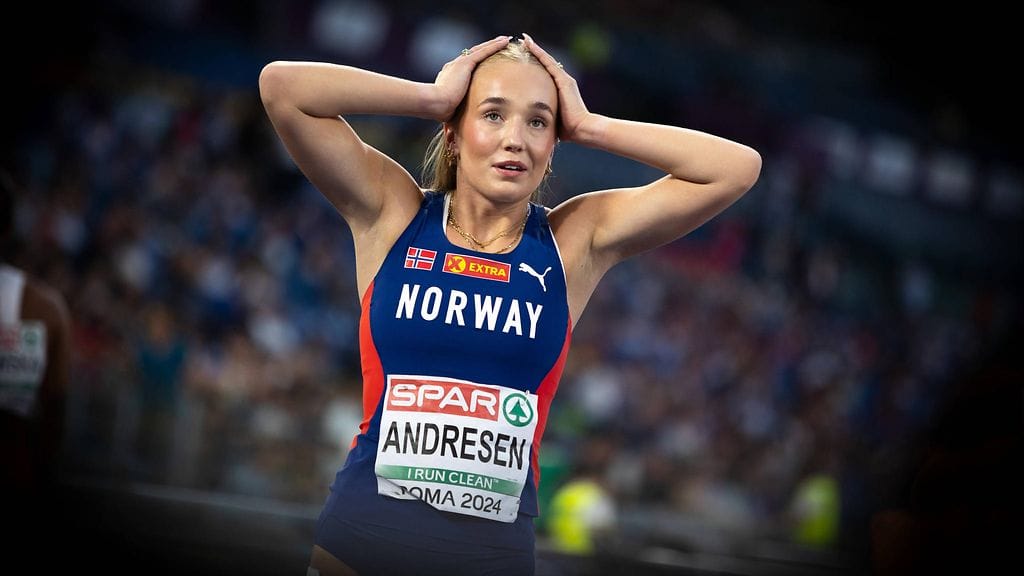 Lovise Skarbøvik Andresen ylsi viime kesänä Rooman EM-kisoissa 100 metrin aitojen välieriin.