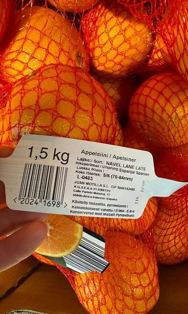 tavanomaiset appelsiinit