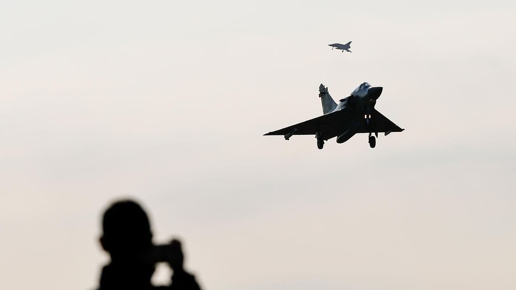 Mirage 2000 -hävittäjiä joulukuussa 2024.