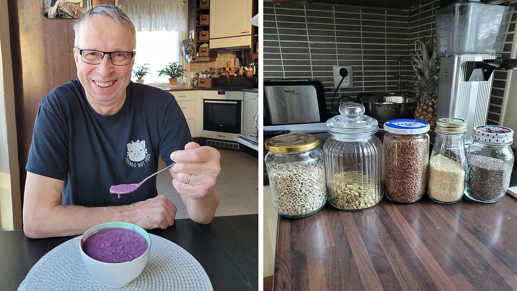 Reijon ravitsevasta puurosta riittää syötävää moneksi päiväksi.