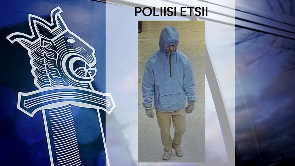 Poliisi pyytää havaintoja kuvassa olevasta tekijästä. Miestä epäillään ryöstöstä.