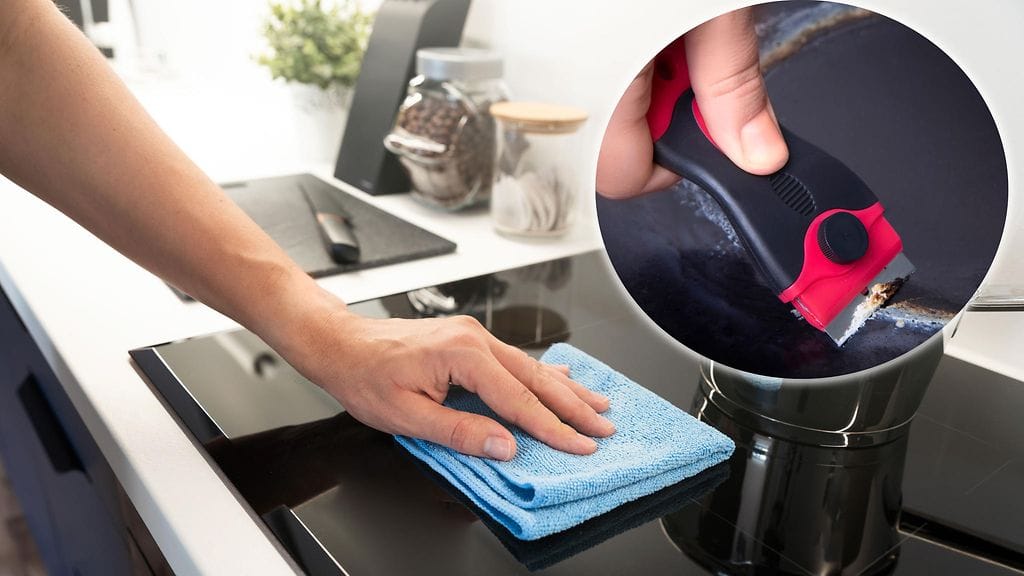 Induktiolieden pinnan puhdistukseen liikkuu netissä kaikenlaisia niksejä