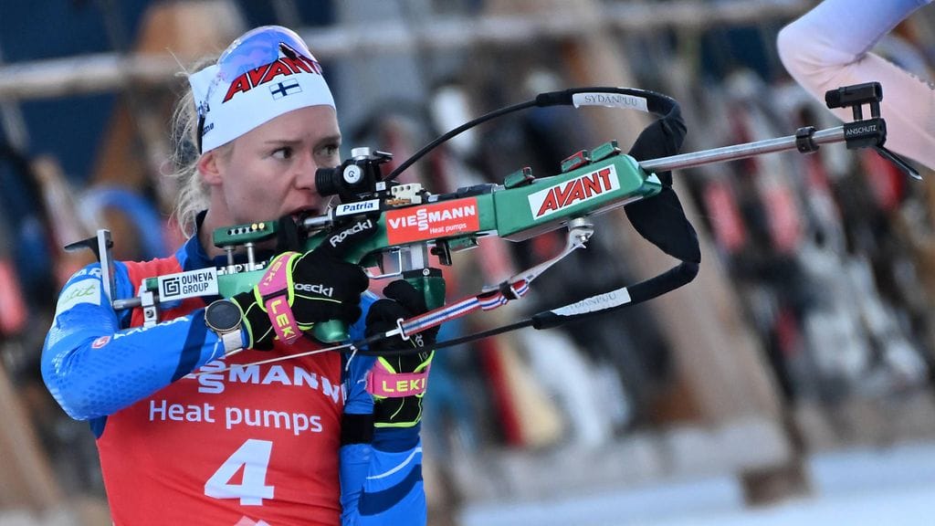 Suvi Minkkinen piti kärkisijaa pitkään itsellään.